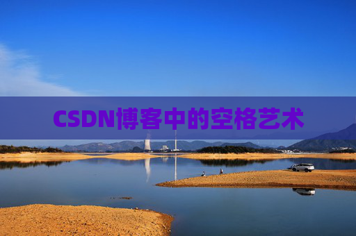 CSDN博客中的空格艺术